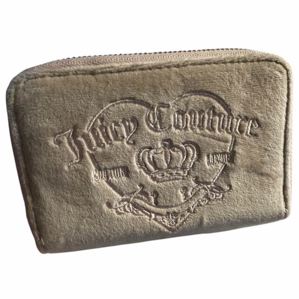 Juicy 🤎 NWT Couture Sandstone and Pink Chiffon Large Cosmetic Pouch